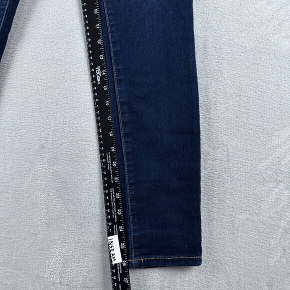 D Jeans Skinny Jeans Womens Size 6 Mid Rise Dark Wash Five Design Pockets Blue - Picture 9 of 12